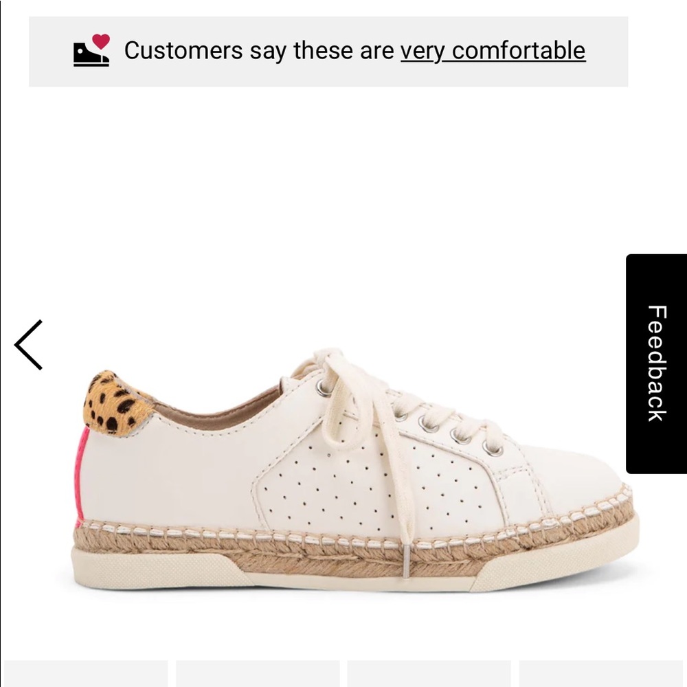 EUC - Dolce Vita Morris Espadrille Sneaker with Leopard and Hot Pink Detail